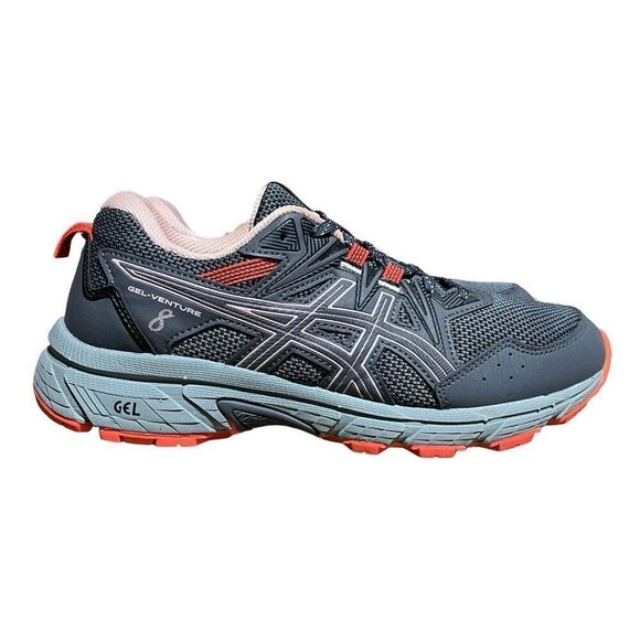ASICS Women's 9.5 Wide Grey Gel-Venture 8 Running Shoes‎ 1012A706 Orange Pink - Picture 1 of 12